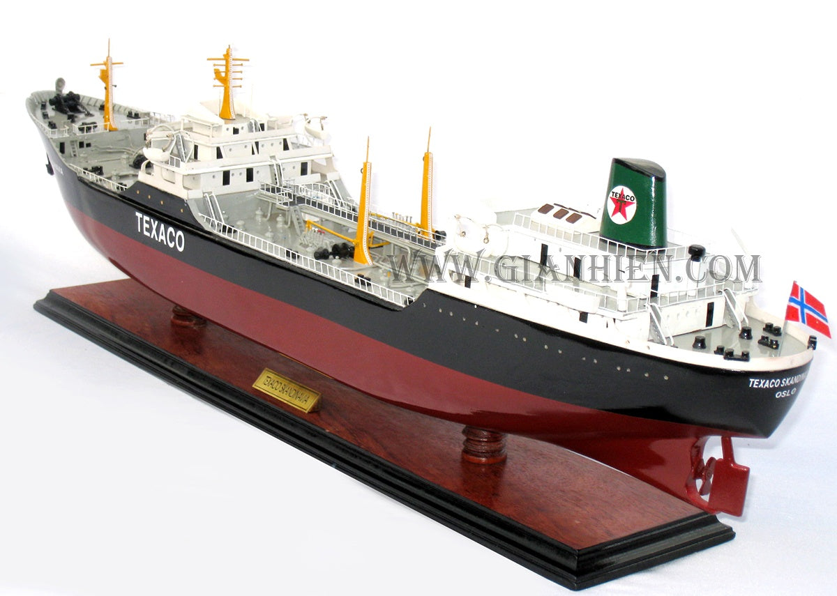 Modell-Frachtschiff Texaco Norge/ Skandinavia 80 x 13 x H. 24 cm