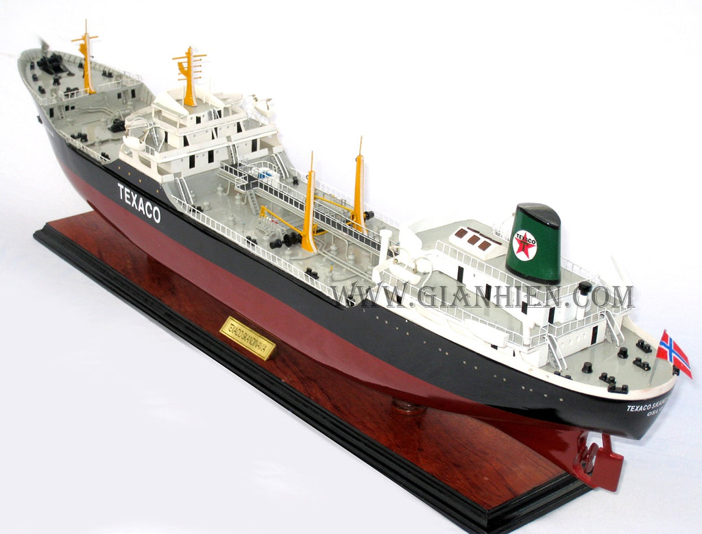 Modell-Frachtschiff Texaco Norge/ Skandinavia 80 x 13 x H. 24 cm