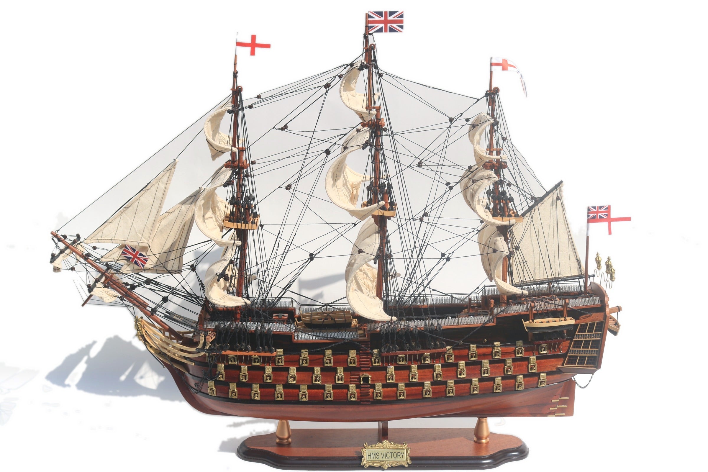 Model Tall Ship HMS Victory - Detail 86 x 26 x H. 70 cm