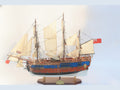 Modellsegelschiff HM Bark Endeavour Painted 76 x 18 x H. 78 cm