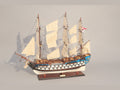 Model Tall Ship Le Protecteur Painted 78 x 19 x H. 78 cm