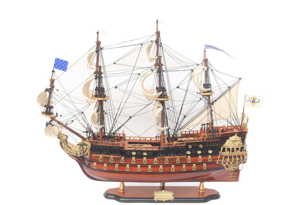 Modellsegelschiff Soleil Royal - Detail 80 x 26 x H. 72 cm