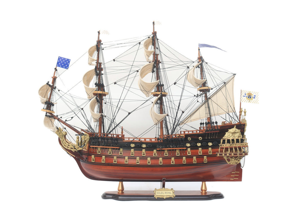 Modellsegelschiff Soleil Royal - Detail 80 x 26 x H. 72 cm