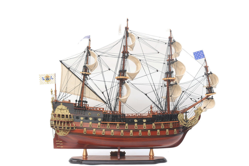 Modellsegelschiff Soleil Royal - Detail 80 x 26 x H. 72 cm