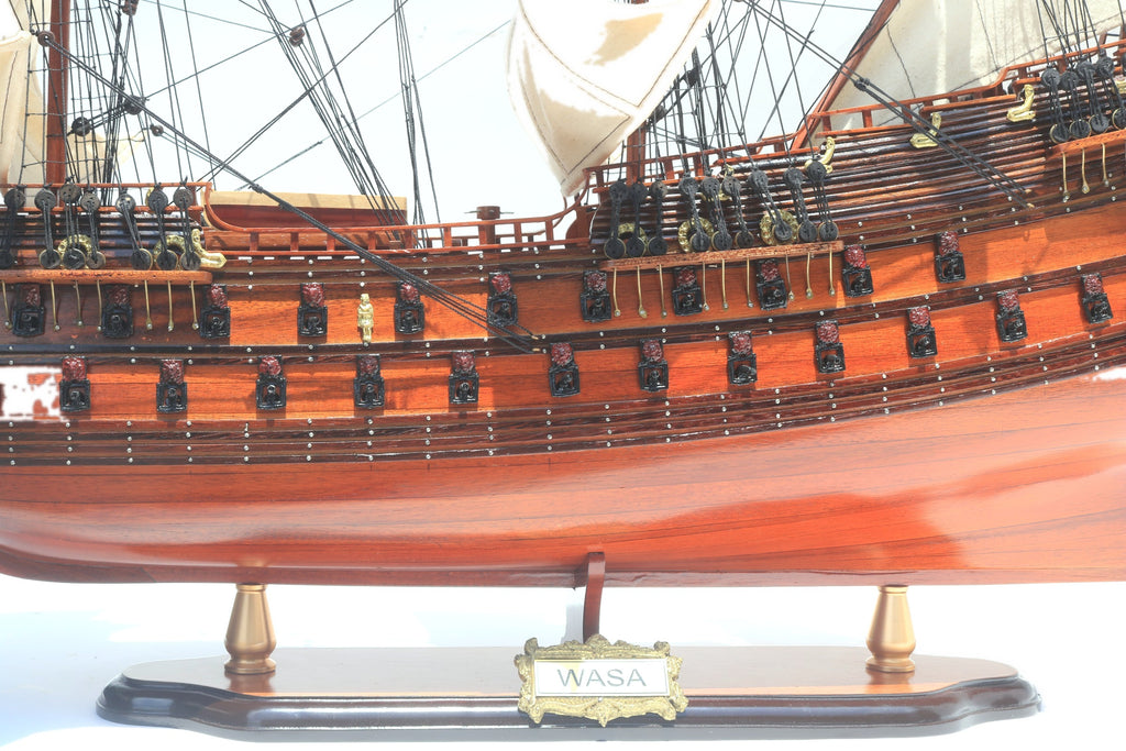 Model Tall Ship Wasa 80 x 20 x H. 78 cm