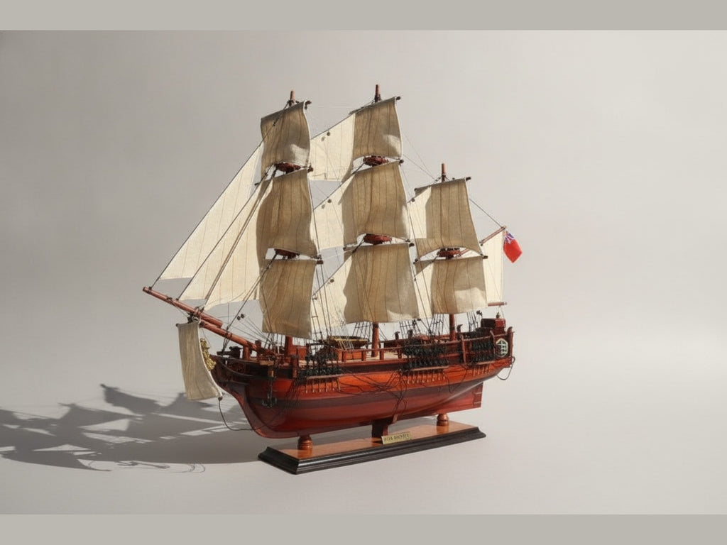 Model Tall Ship HMS Bounty 80 x 20 x H. 78 cm