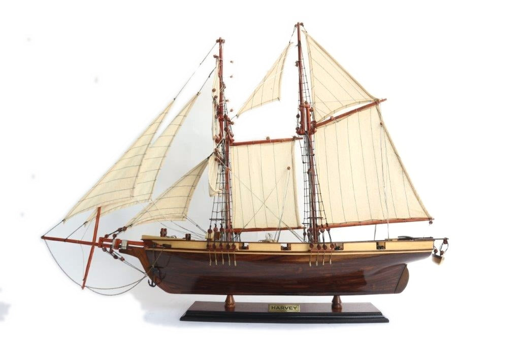 Model Tall Ship Harvey 60 x 18 x H. 68 cm