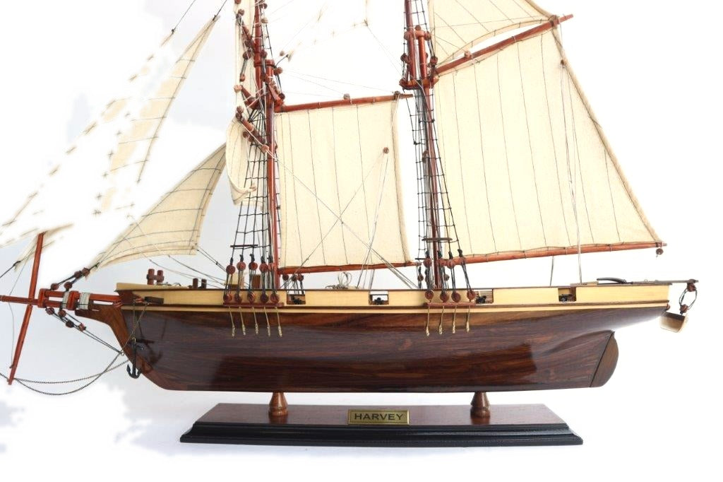Model Tall Ship Harvey 60 x 18 x H. 68 cm