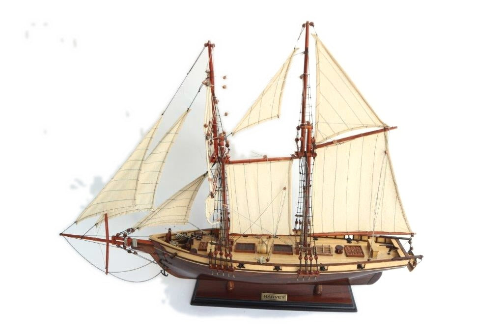 Model Tall Ship Harvey 60 x 18 x H. 68 cm