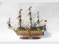 Modellsegelschiff San Felipe Painted - Deiall 80 x 26 x H. 70 cm