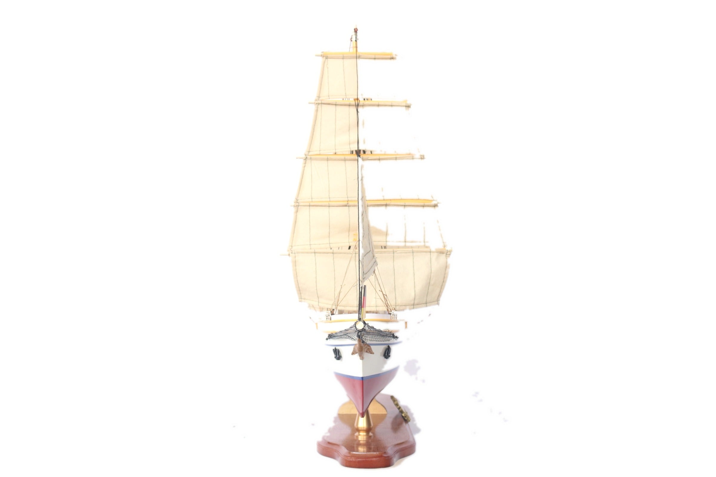 Model Tall Ship Gorch Fock II Painted 80 x 15 x H. 64 cm