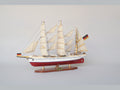 Model Tall Ship Gorch Fock II Painted 80 x 15 x H. 64 cm