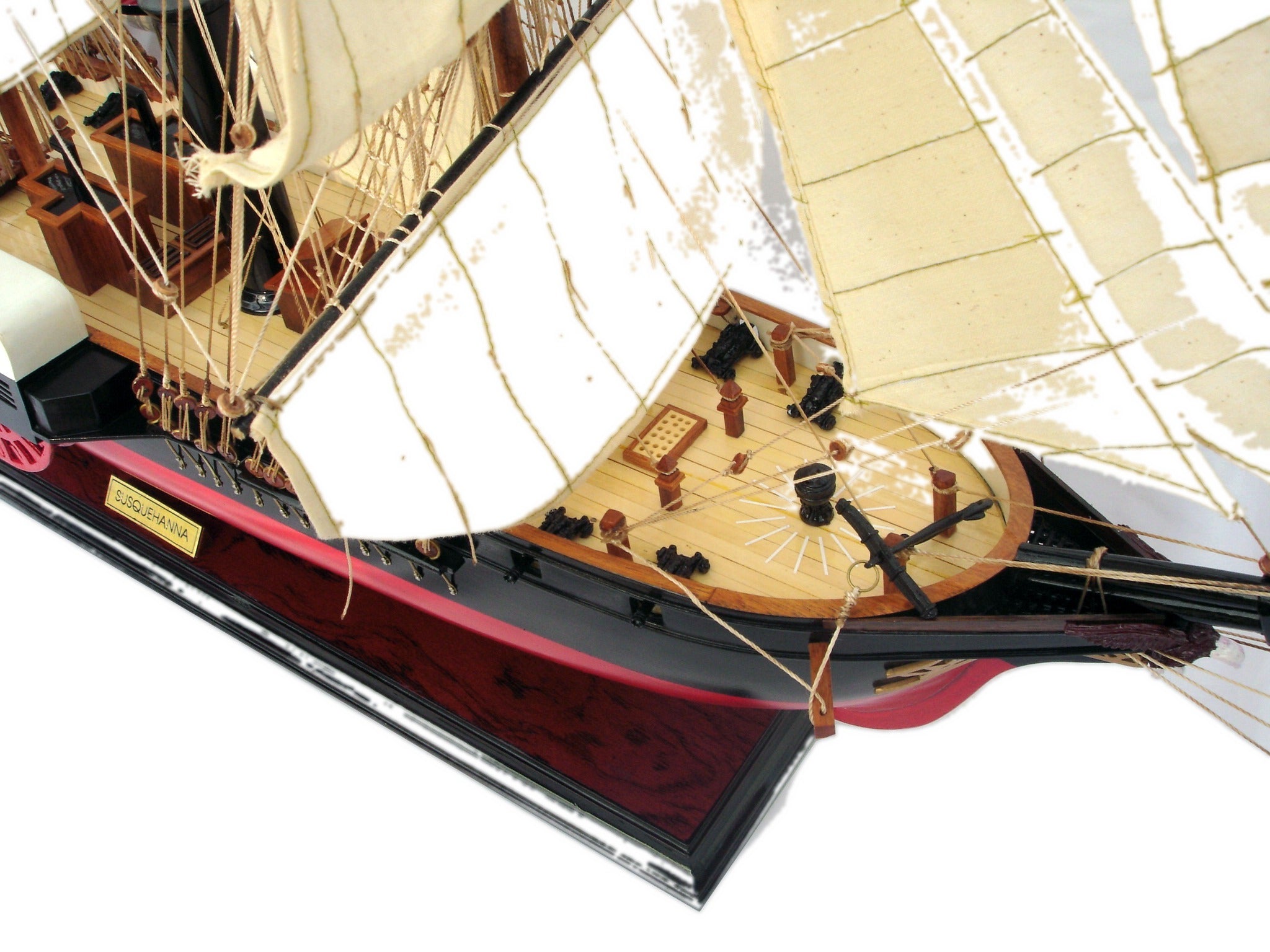 Modellsegelschiff USS Susquehanna 80 x 26 x H. 74 cm