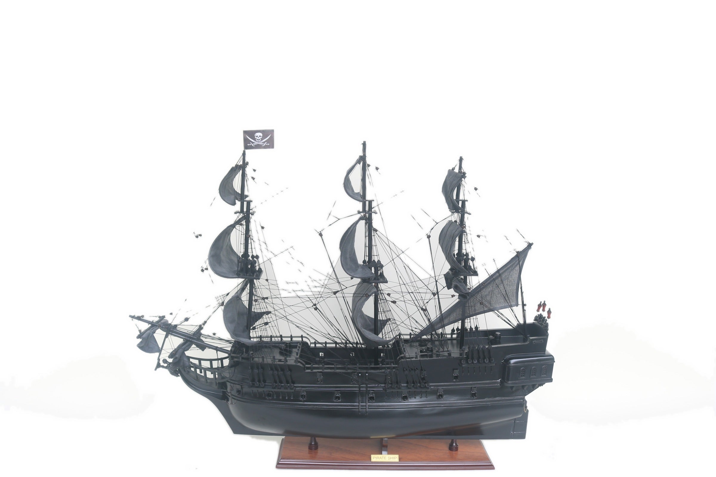 Modellsegelschiff Pirate Ship Carribean 80 x 18 x H. 78 cm