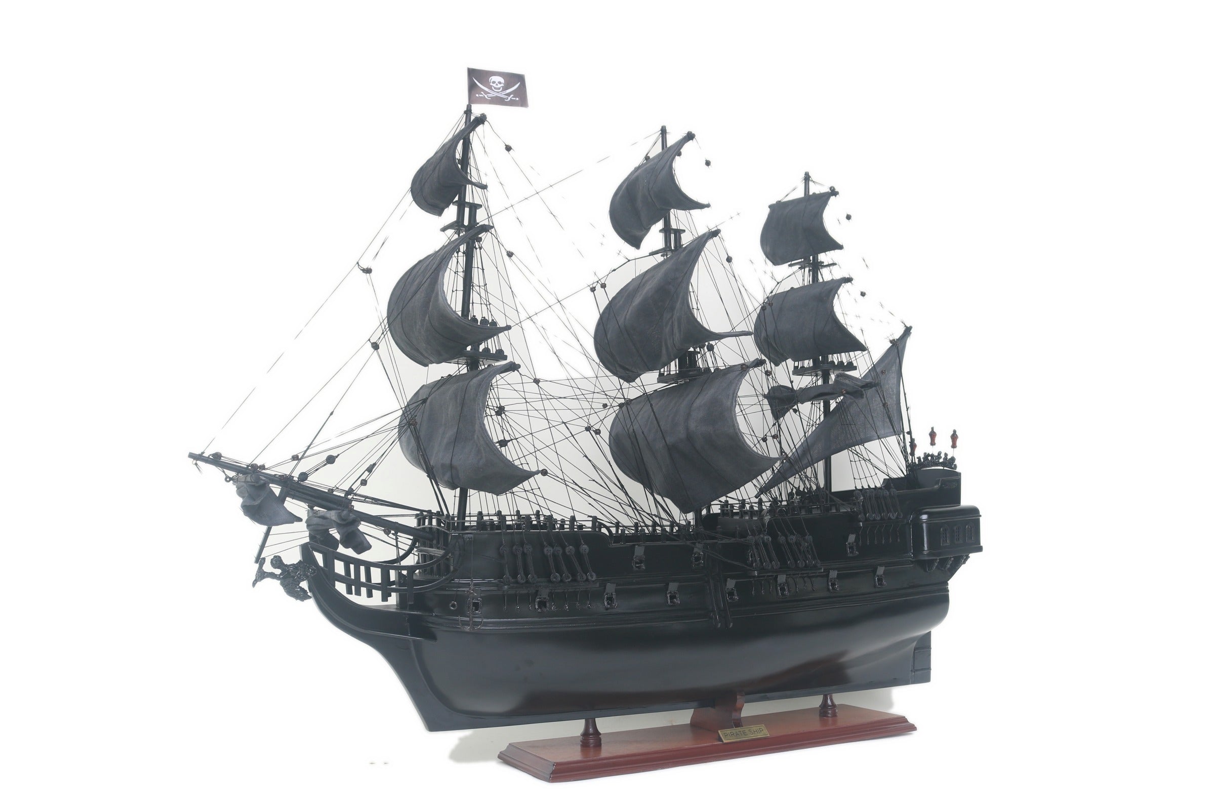 Modellsegelschiff Pirate Ship Carribean 80 x 18 x H. 78 cm
