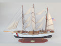 Model Tall Ship US Coast Guard Eagle Painted 60 x 13 x H. 57 cm