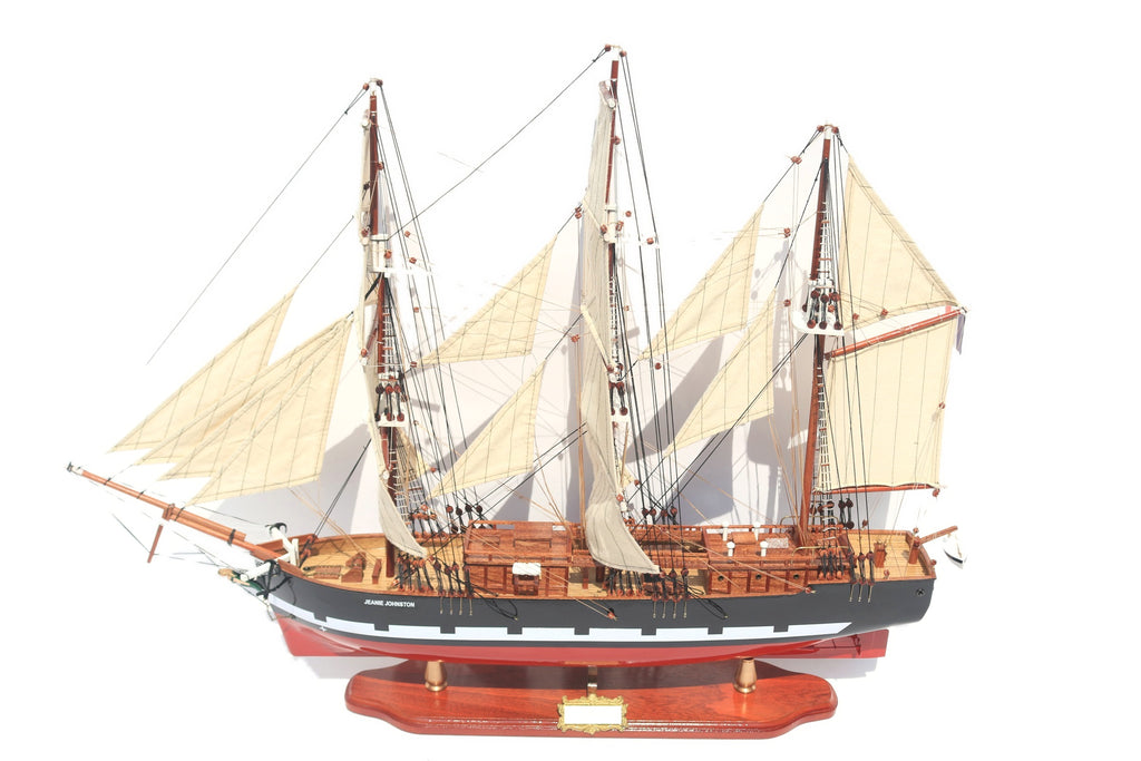 Modellsegelschiff Jeanie Johnston 60 x 16 x H. 65 cm