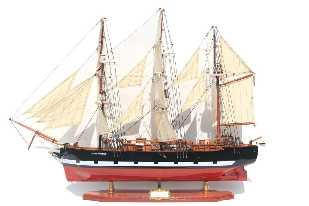 Modellsegelschiff Jeanie Johnston 60 x 16 x H. 65 cm
