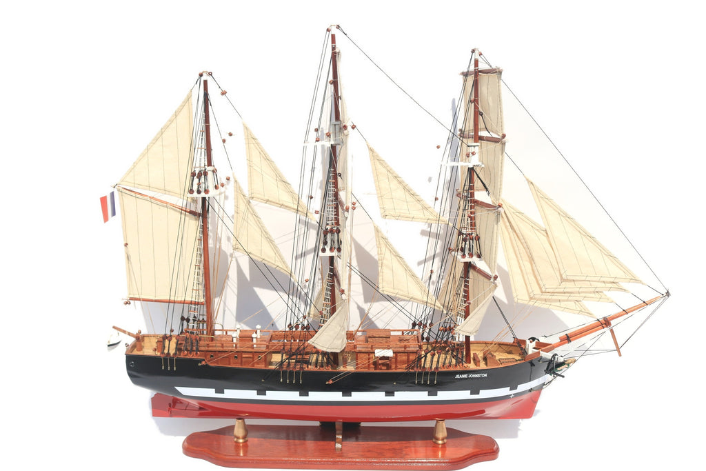 Modellsegelschiff Jeanie Johnston 60 x 16 x H. 65 cm