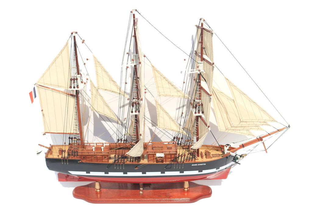 Modellsegelschiff Jeanie Johnston 60 x 16 x H. 65 cm