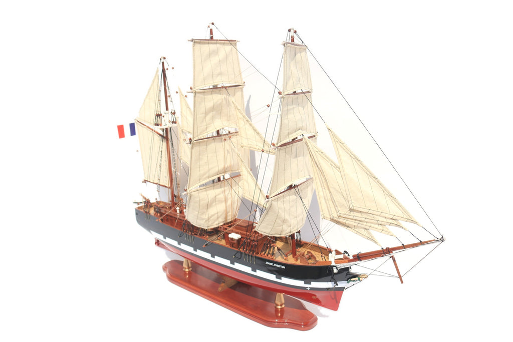 Modellsegelschiff Jeanie Johnston 60 x 16 x H. 65 cm
