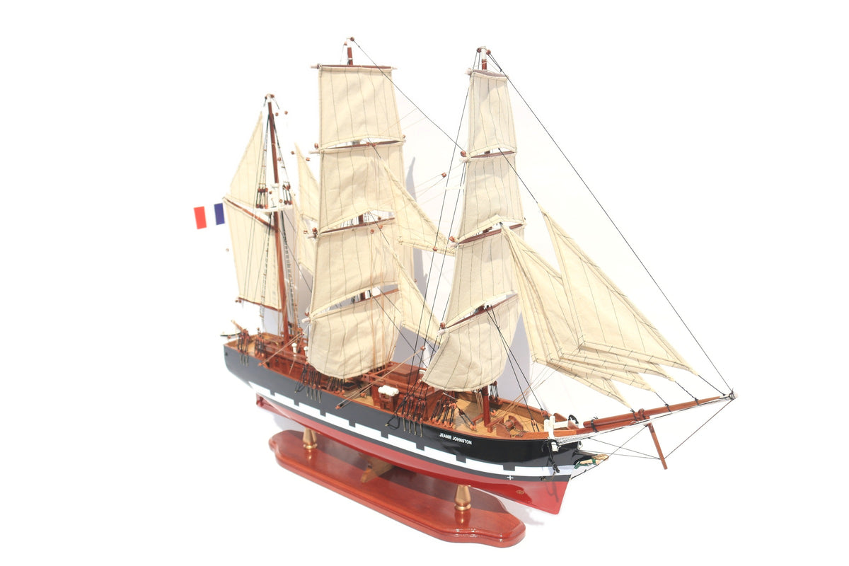 Modellsegelschiff Jeanie Johnston 60 x 16 x H. 65 cm