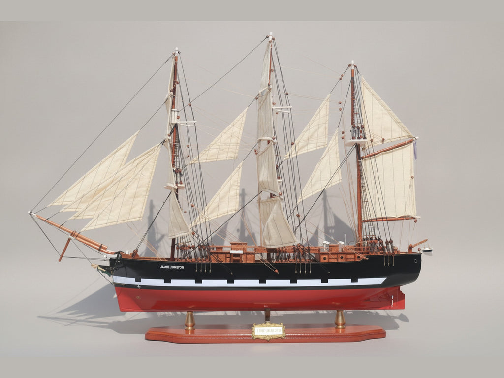 Modellsegelschiff Jeanie Johnston 60 x 16 x H. 65 cm