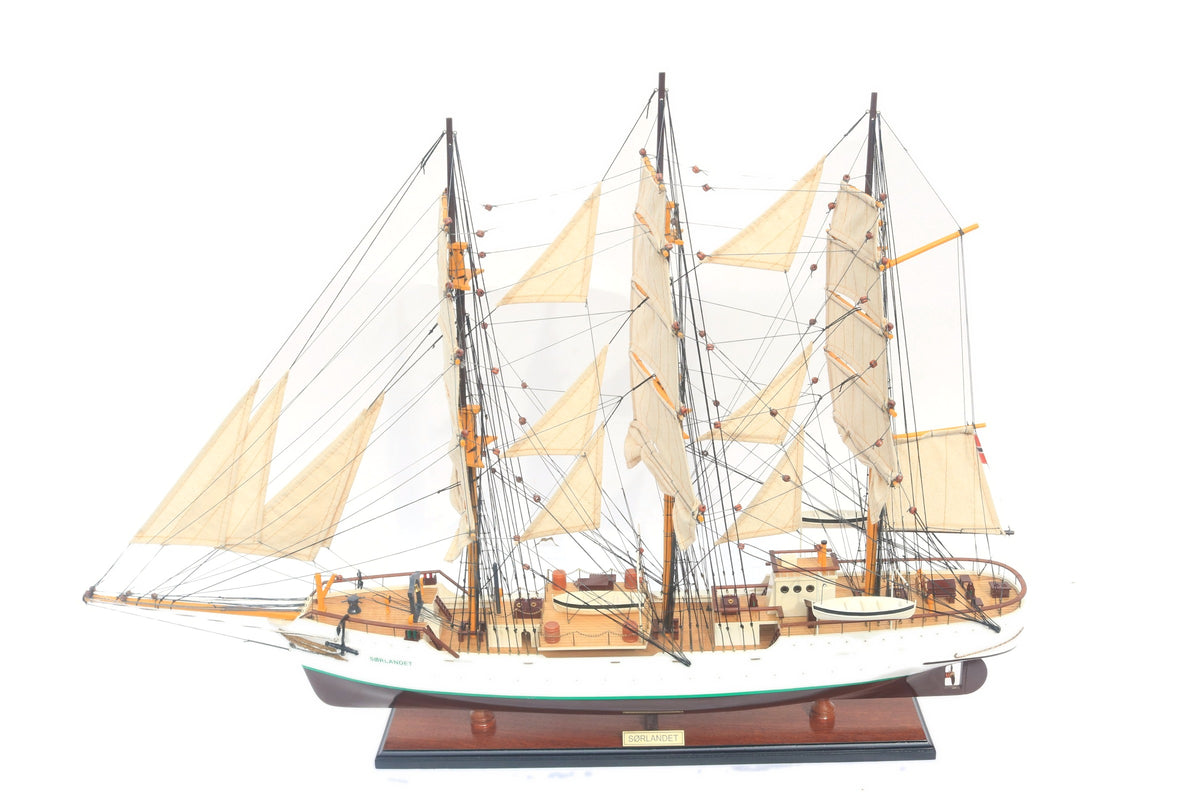Model Tall Ship Sorlandet 80 x 13 x H. 67 cm