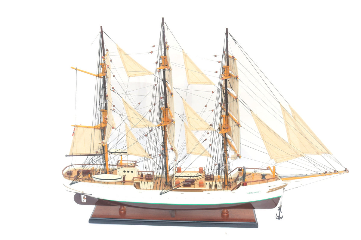 Model Tall Ship Sorlandet 80 x 13 x H. 67 cm