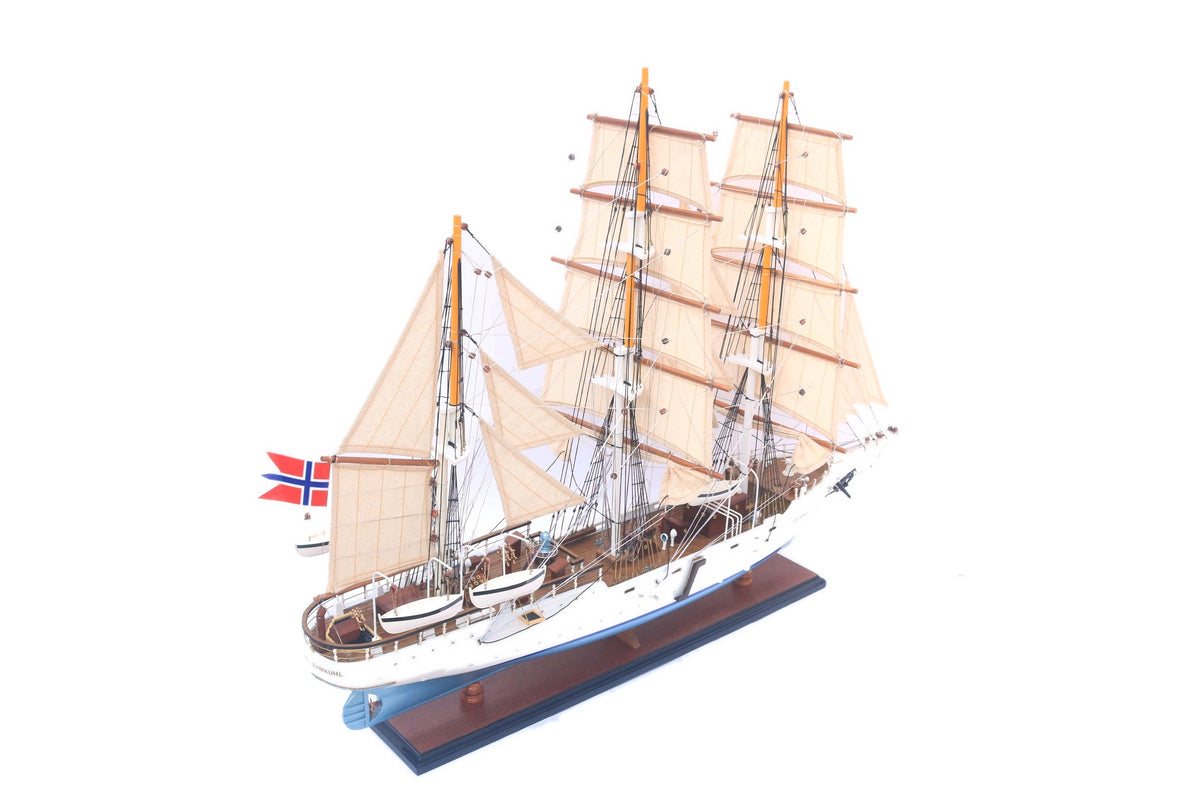 Model Tall Ship Statsraad Lehmkuhl 80 x 13 x H. 67 cm