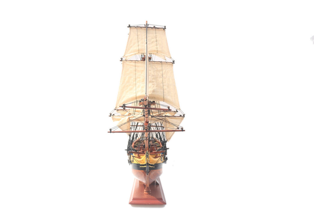 Modellsegelschiff La Fayette Hermione 80 x 16 x H. 76 cm