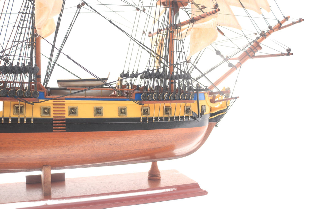 Modellsegelschiff La Fayette Hermione 80 x 16 x H. 76 cm