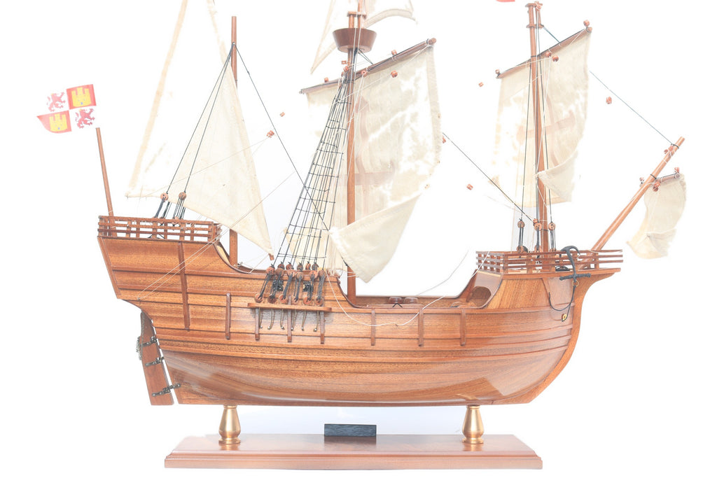 Modellsegelschiff Christopher Columbus Caravel "NAO - Santa MARIA" 60 x 16 x H. 65 cm