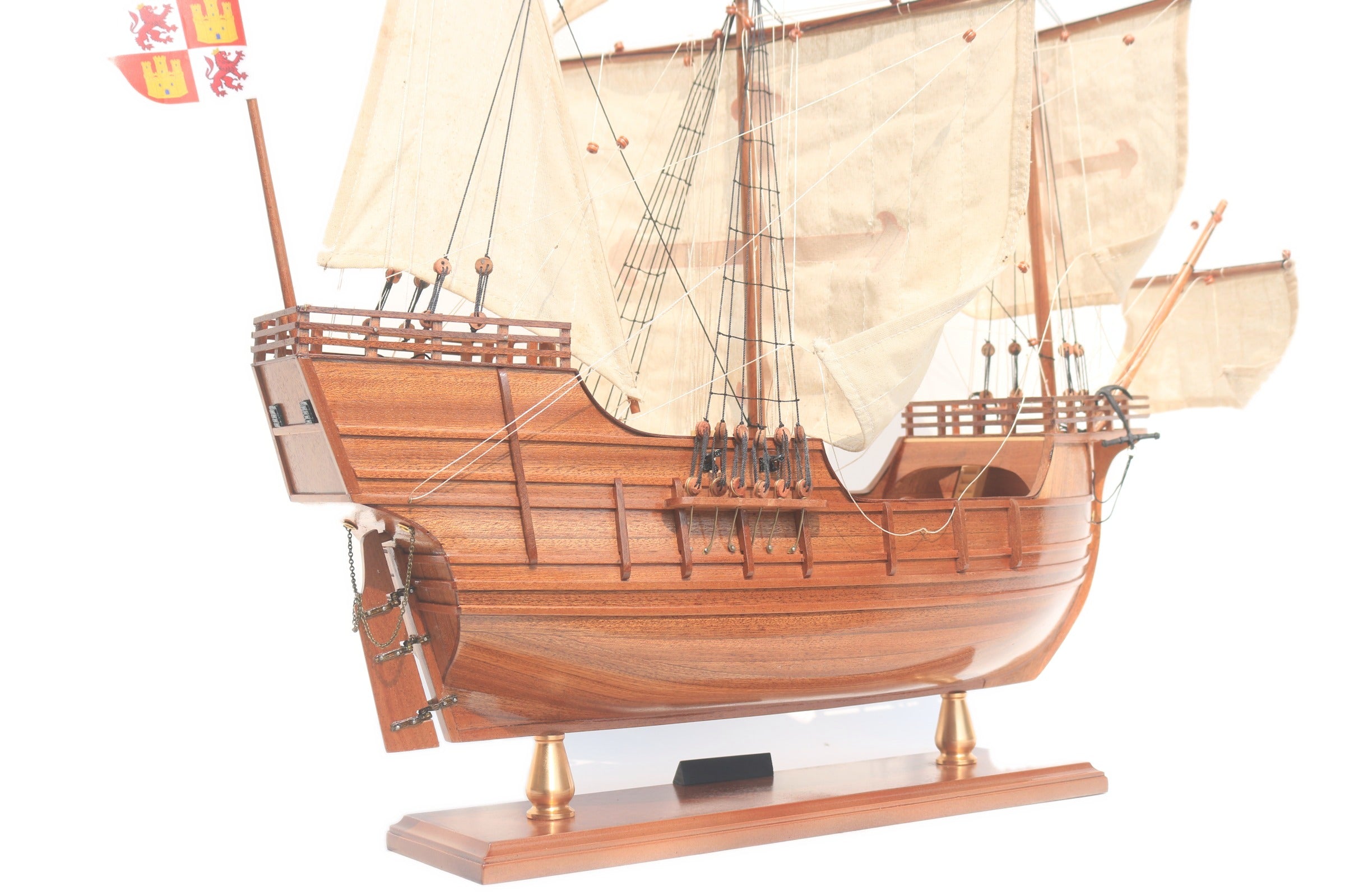 Modellsegelschiff Christopher Columbus Caravel "NAO - Santa MARIA" 60 x 16 x H. 65 cm