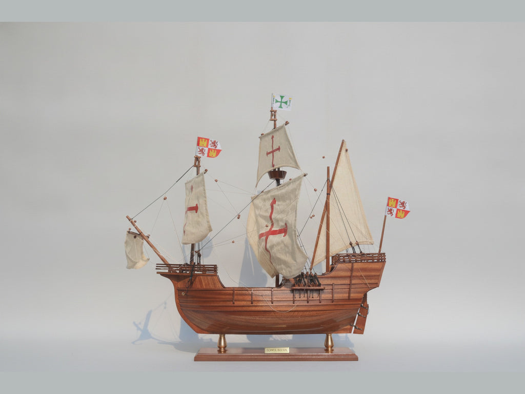 Model Tall Ship Christopher Columbus Caravel "NAO - Santa MARIA" 60 x 16 x H. 65 cm
