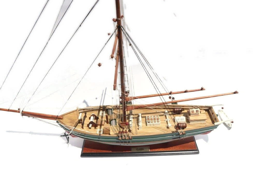 Modellsegelschiff Gjøa 51 x 13 x H. 64 cm