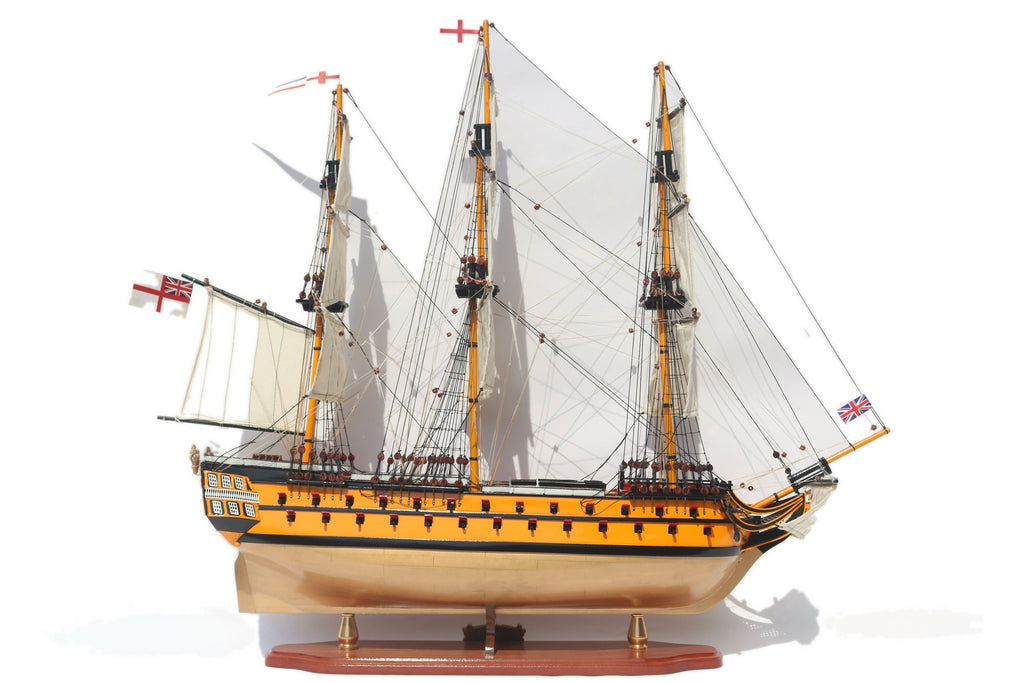 Modellsegelschiff HMS Agamemnon 74 x 19 x H. 74 cm