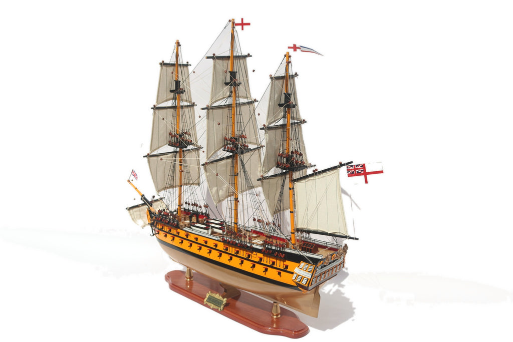Modellsegelschiff HMS Agamemnon 74 x 19 x H. 74 cm
