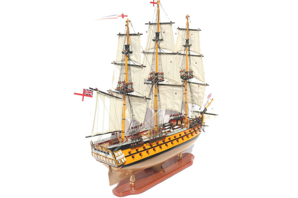 Modellsegelschiff HMS Agamemnon 74 x 19 x H. 74 cm