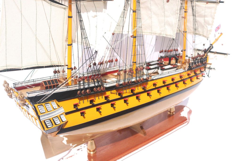 Modellsegelschiff HMS Agamemnon 74 x 19 x H. 74 cm