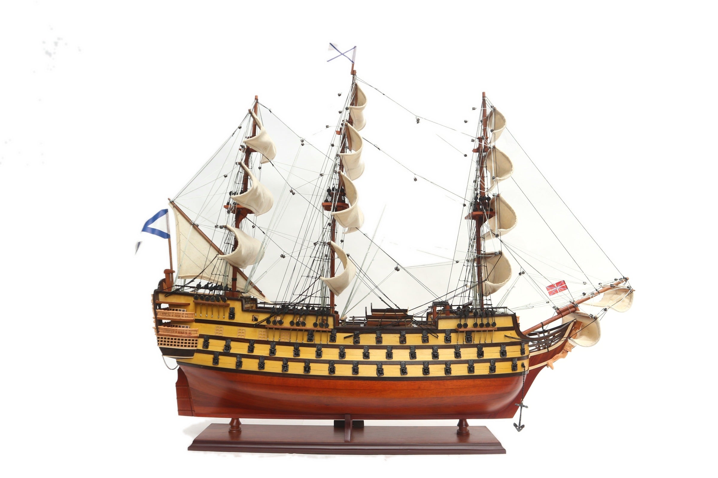 Model Tall Ship Treh Hierarchov 71 x 20 x H. 78 cm