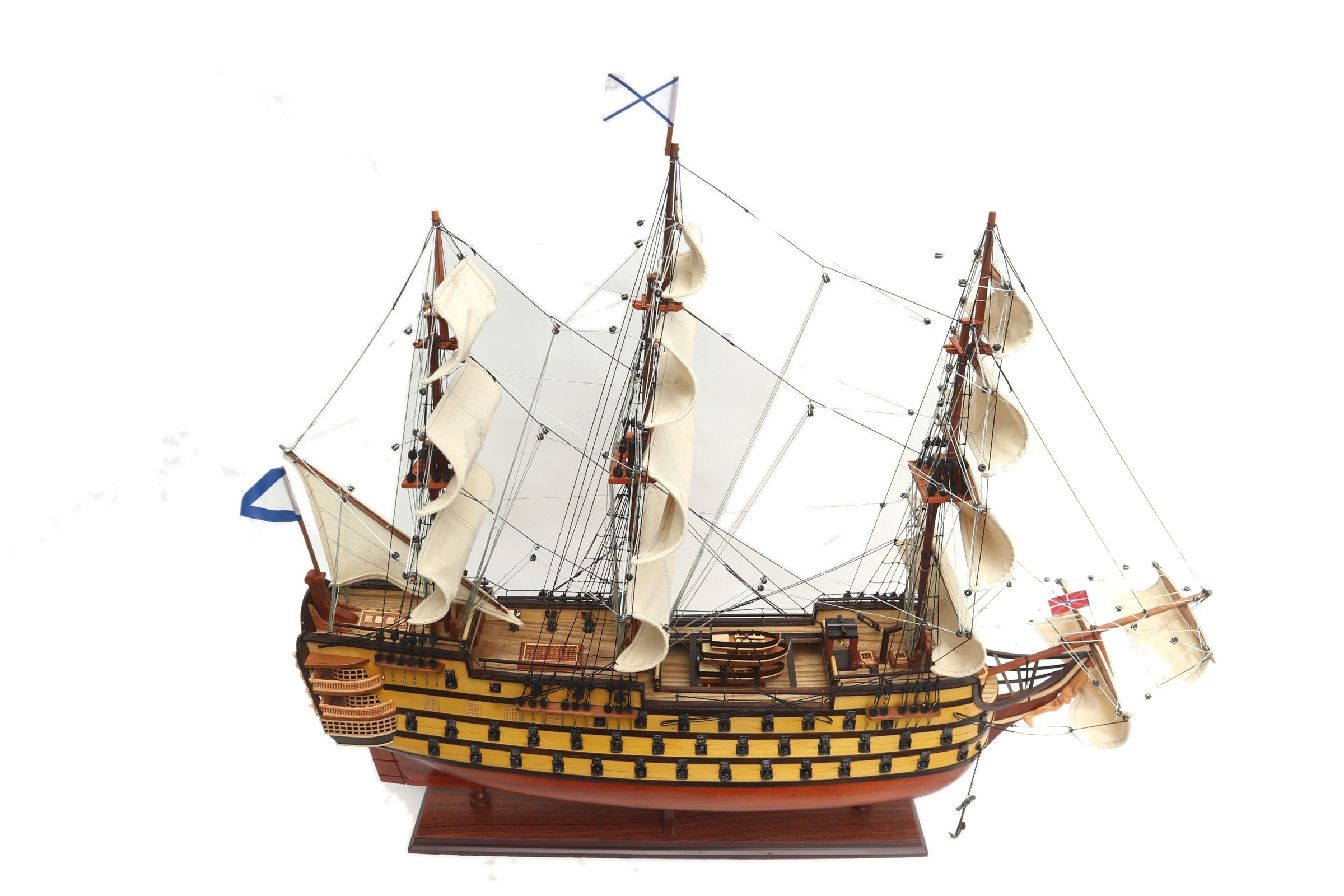 Model Tall Ship Treh Hierarchov 71 x 20 x H. 78 cm