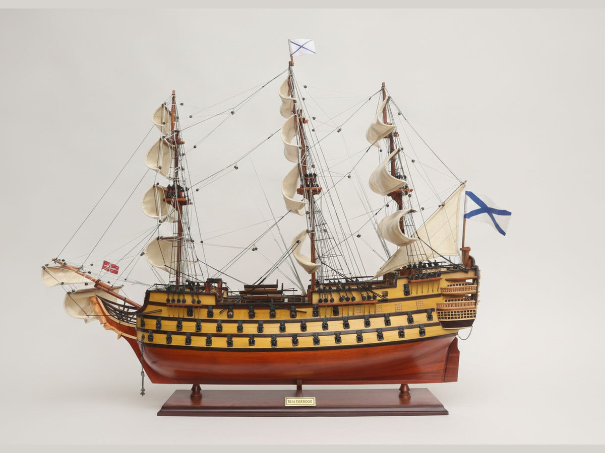 Model Tall Ship Treh Hierarchov 71 x 20 x H. 78 cm