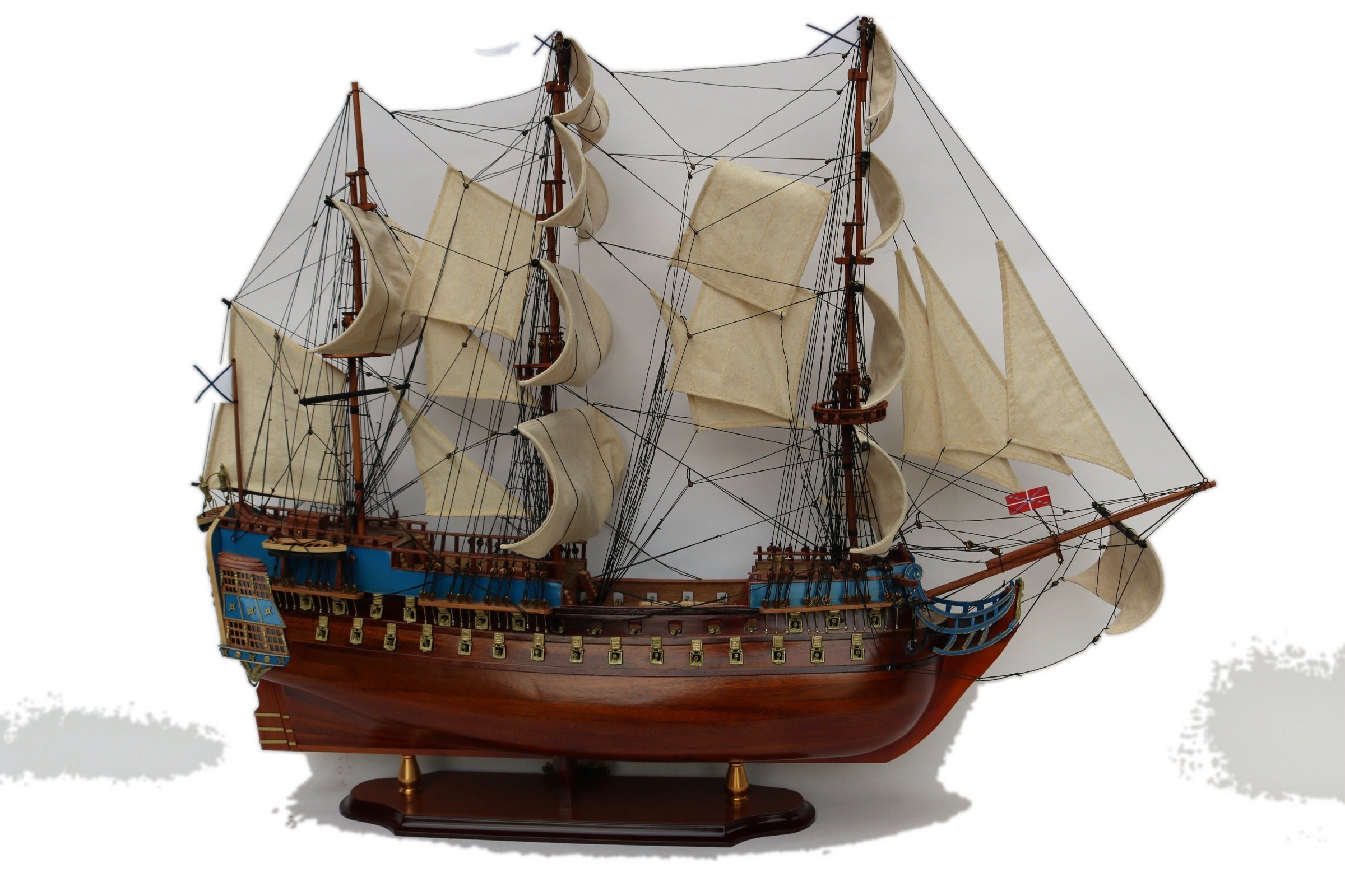 Model Tall Ship St. Pavel 80 x 16 x H. 76 cm