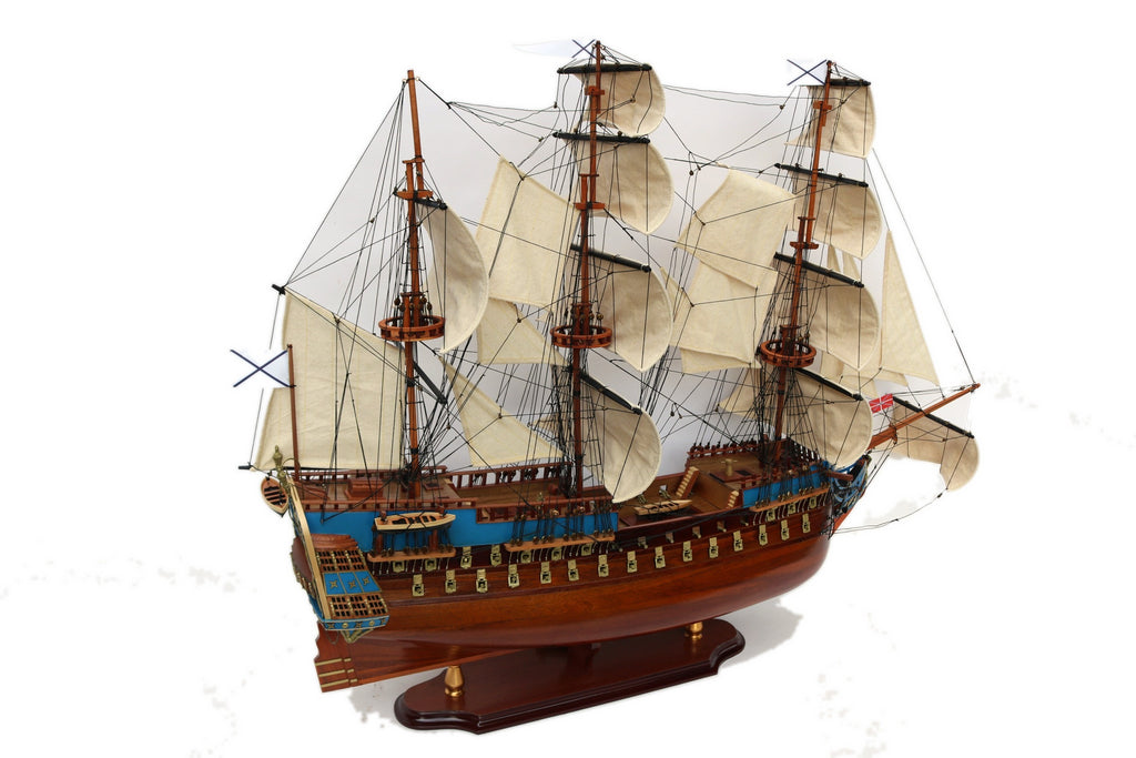Model Tall Ship St. Pavel 80 x 16 x H. 76 cm
