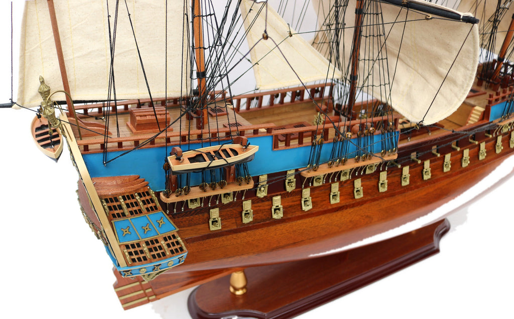 Model Tall Ship St. Pavel 80 x 16 x H. 76 cm