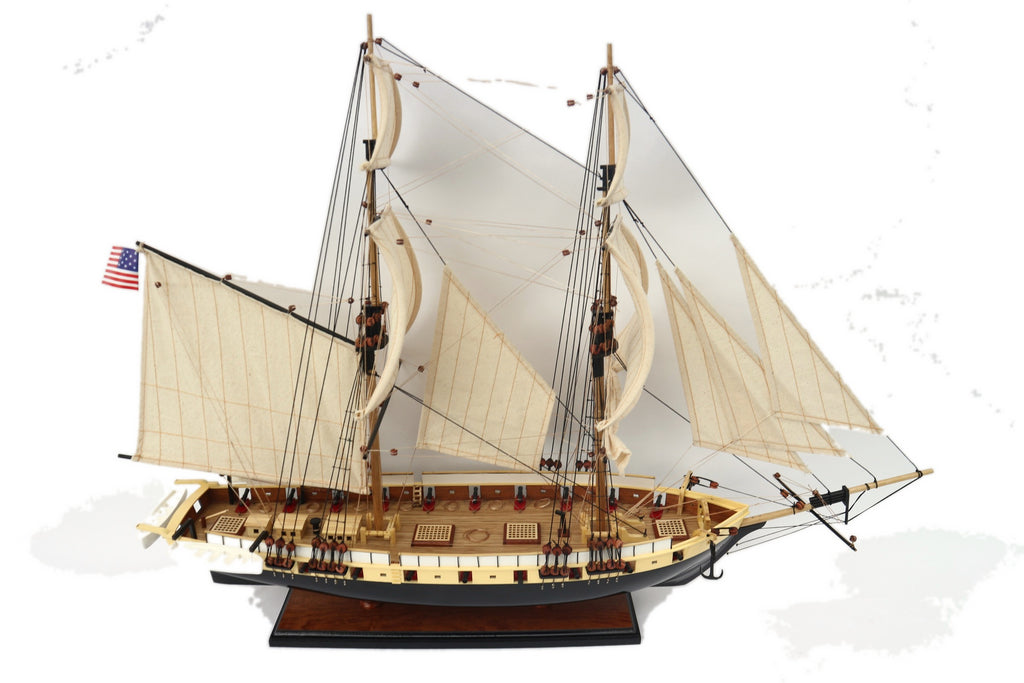 Model Tall Ship USS Niagara 70 x 15 x H. 65 cm