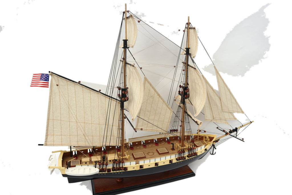 Model Tall Ship USS Niagara 70 x 15 x H. 65 cm