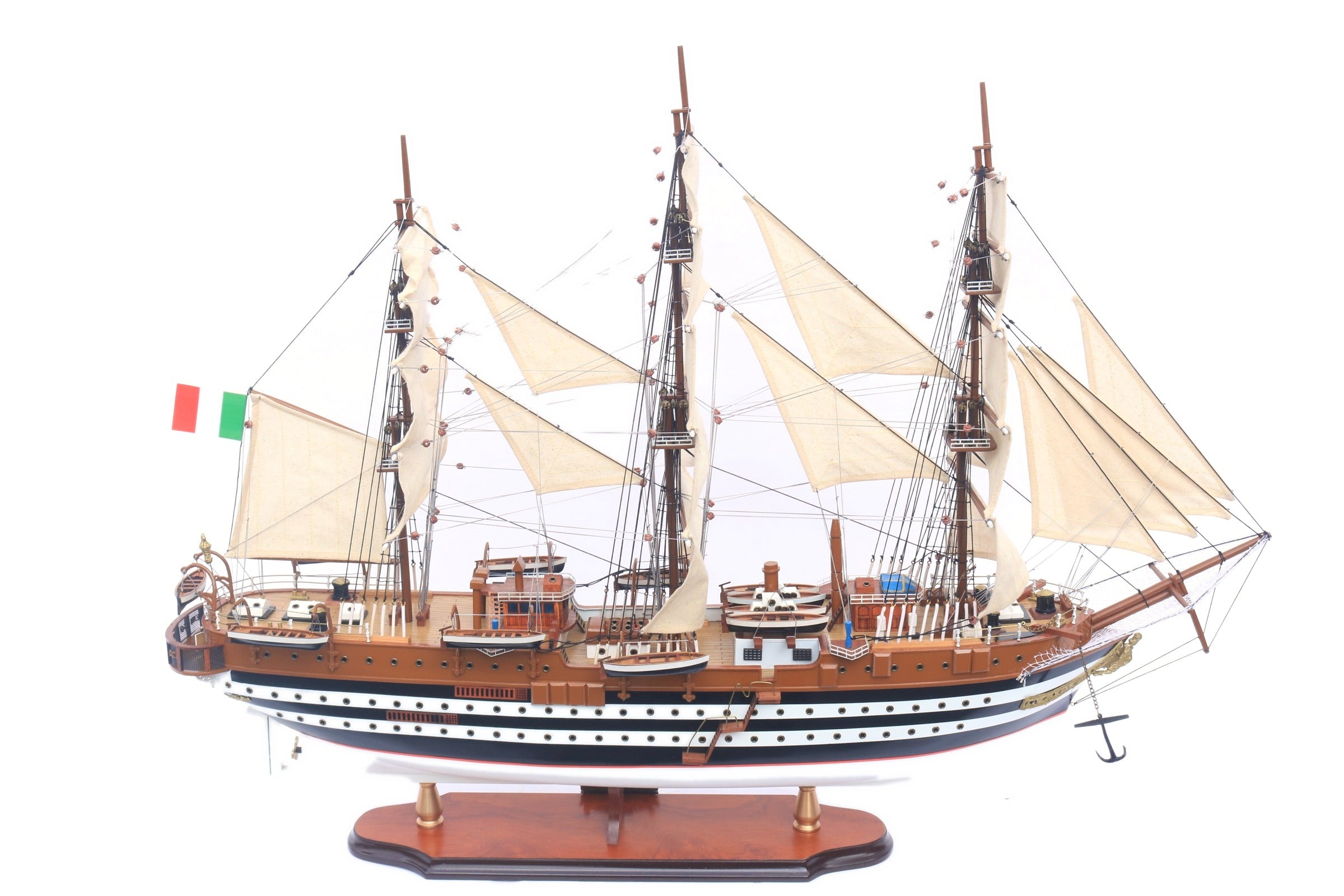 Model Tall Ship Amerigo Vespucci 74 x 23 x H. 65 cm