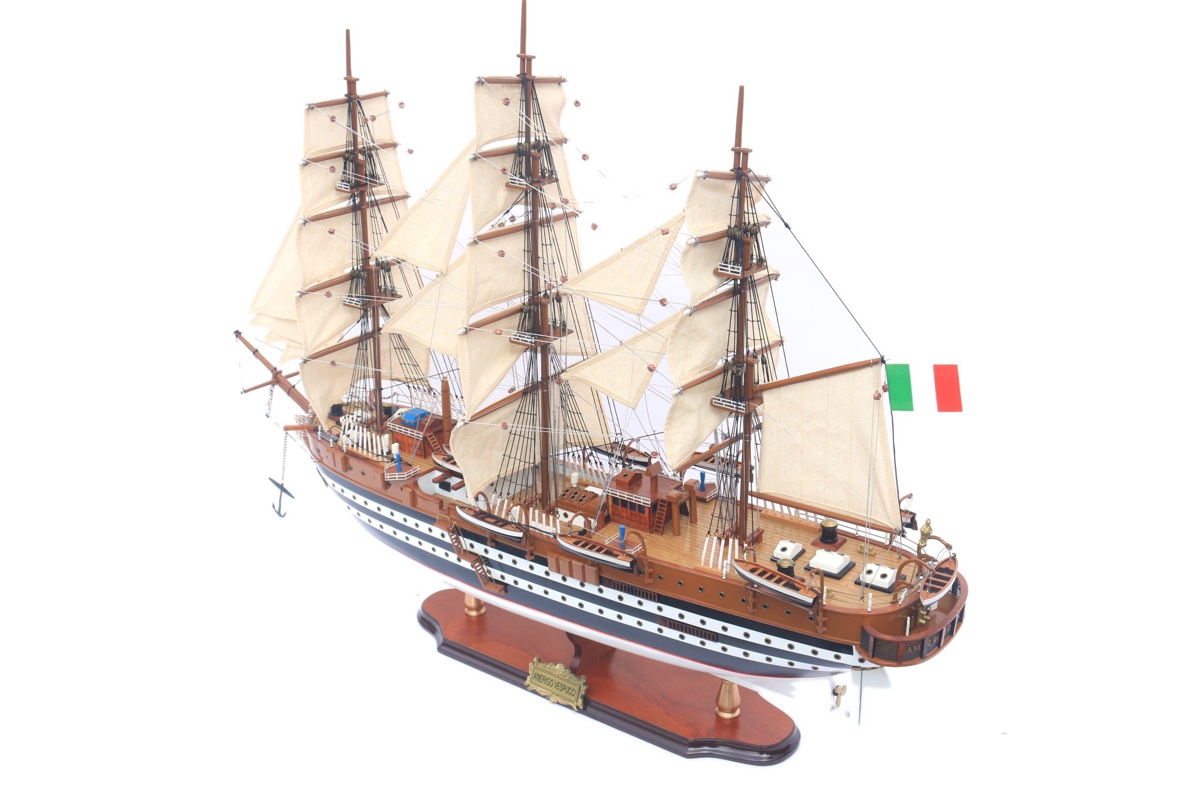 Model Tall Ship Amerigo Vespucci 74 x 23 x H. 65 cm